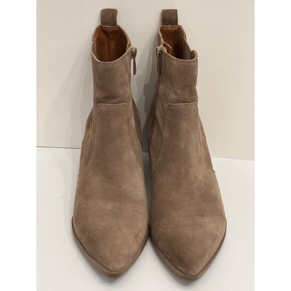 Franco Sarto Sager Suede Pointed Toe Ankle Boots Women's 8.5 - Picture 2 of 12